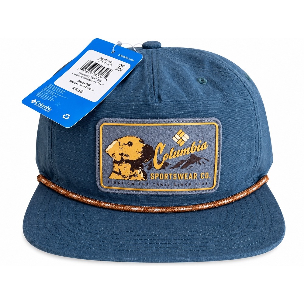 Columbia Pachet Snap Back Hat Blue Dog Patch Rope Cap CS3469-429 NWT Unisex